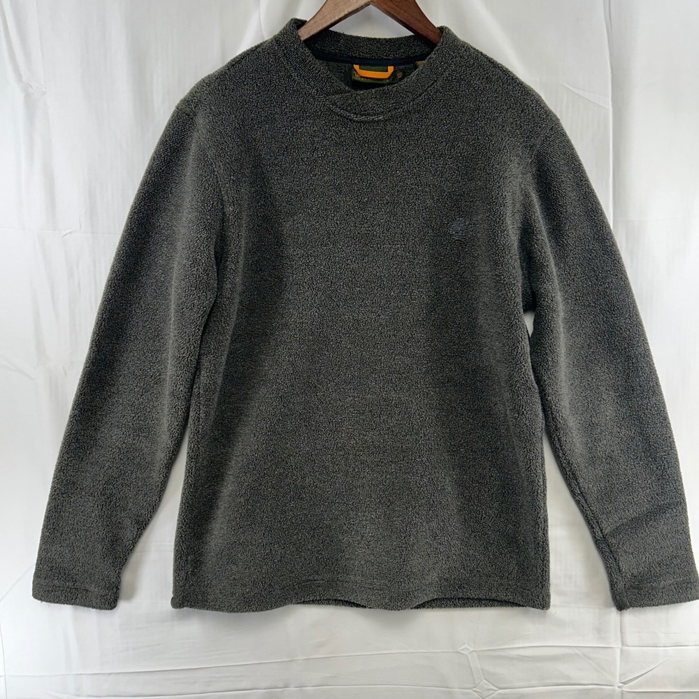 Mens Timberland Weathergear Sz‎ XS Gray Greenish Tint Pullover Sweater Shell